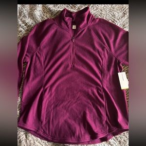 Sweater-Fleece Mock-Neck Quarter-Zip Sweatshirt